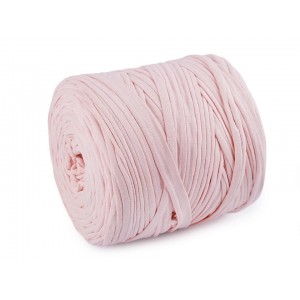 Banda de tricotat Spaghetti - Roz pudra